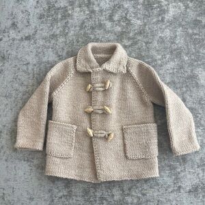 EUC Handmade wool sweater with Toggle Buttons